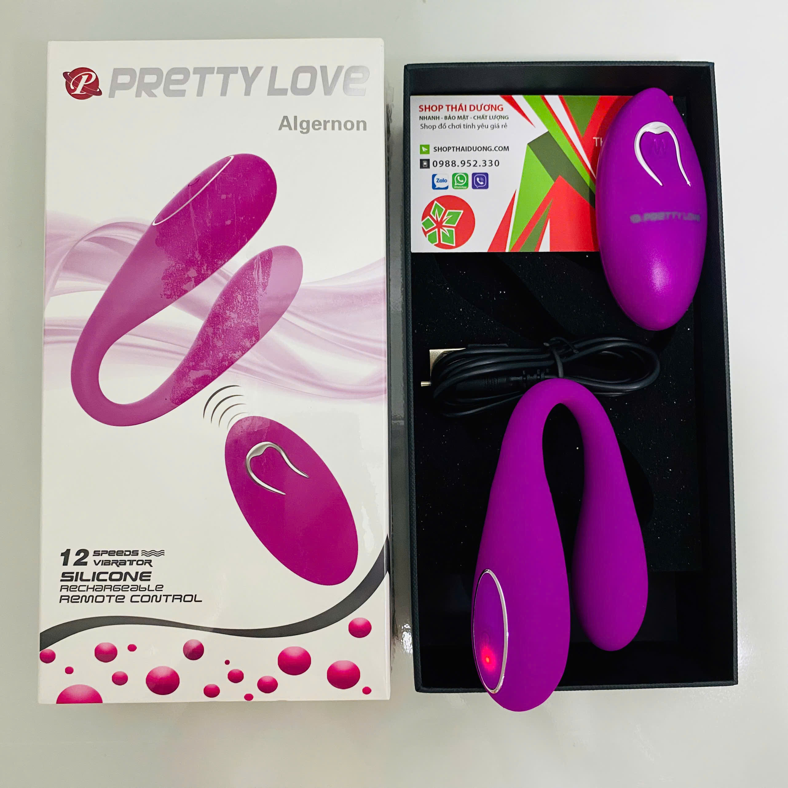 Trứng Rung Tình Yêu 2 Đầu Pretty Love 12 Chế Độ Không Dây