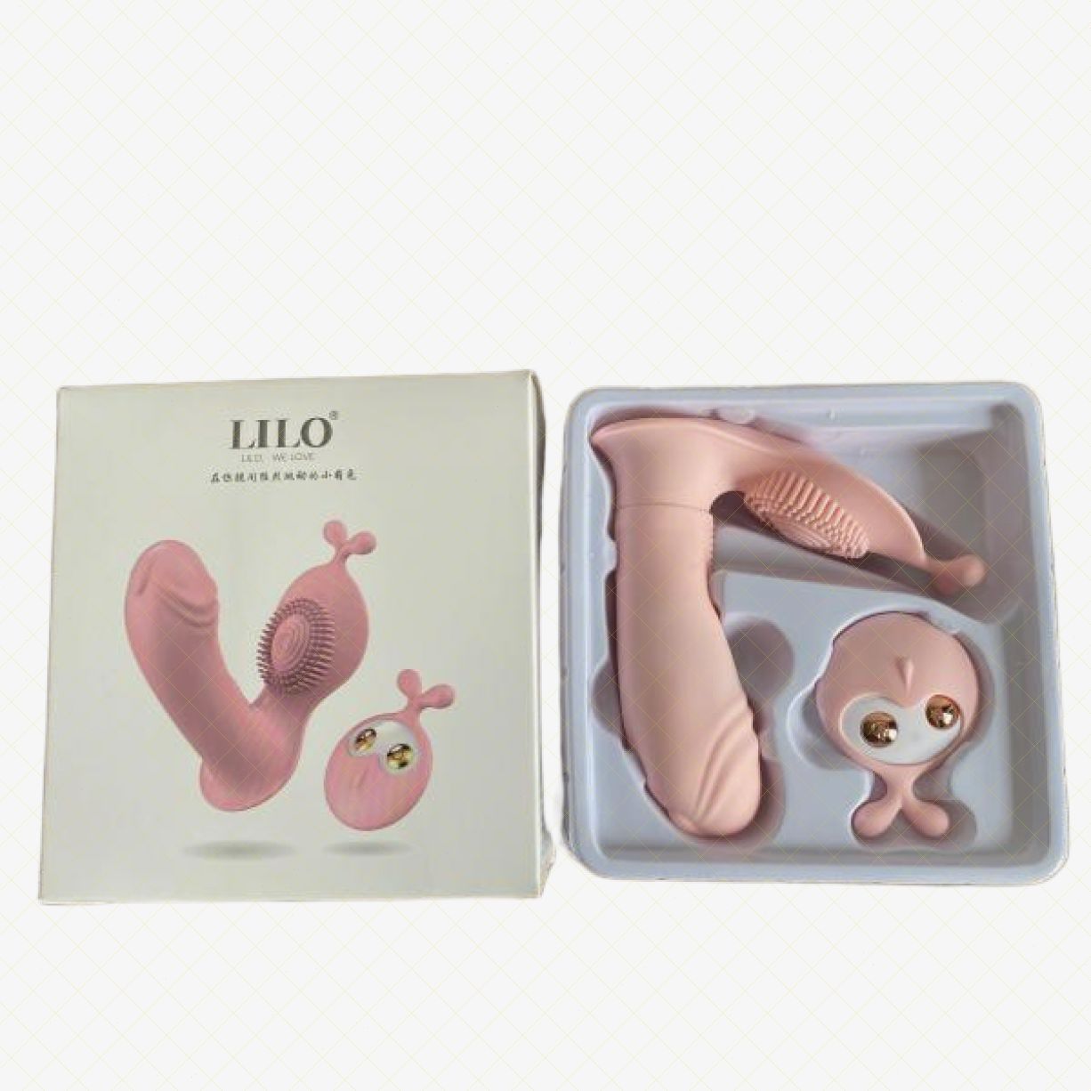 Trứng Rung Lilo Tai Thỏ Hình Dương Vật Điều Khiển Từ Xa 