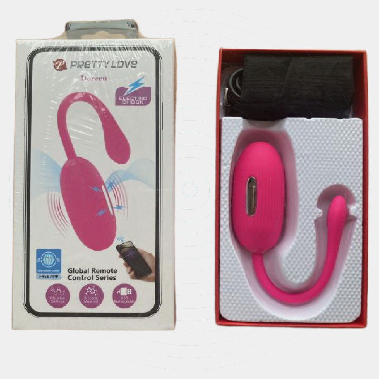Trứng rung kích điện Pretty Love Bluetooth cao cấp, kết nối app 