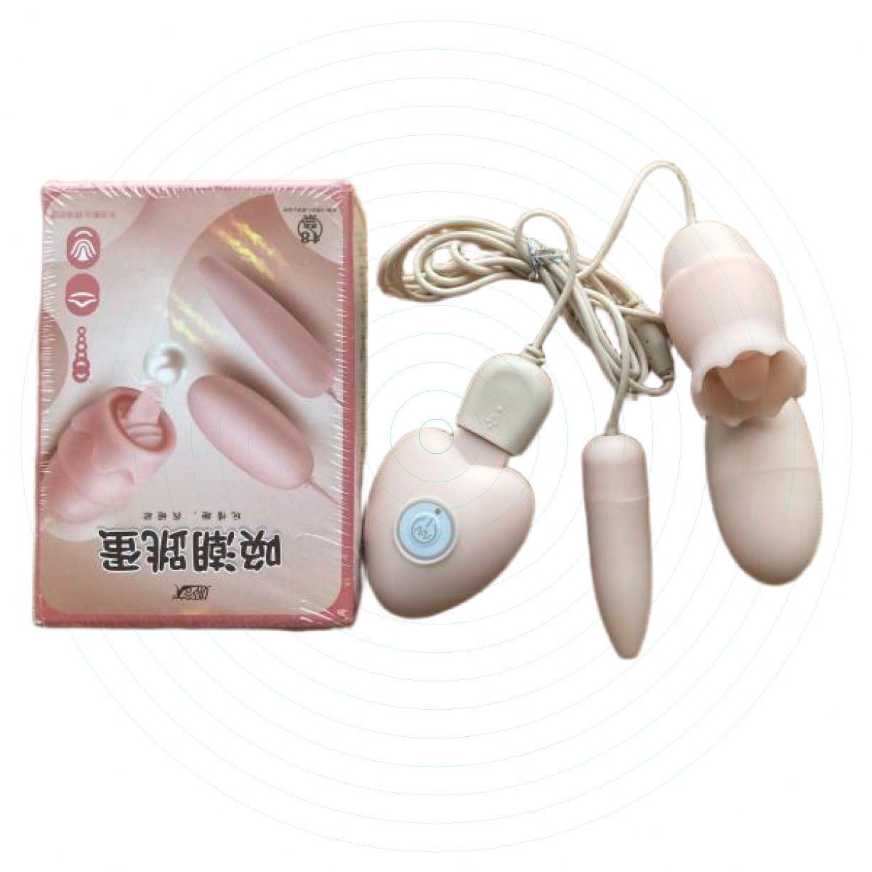 Trứng rung tình yêu mini 3 trong 1 kết hợp lưỡi liếm cao cấp 