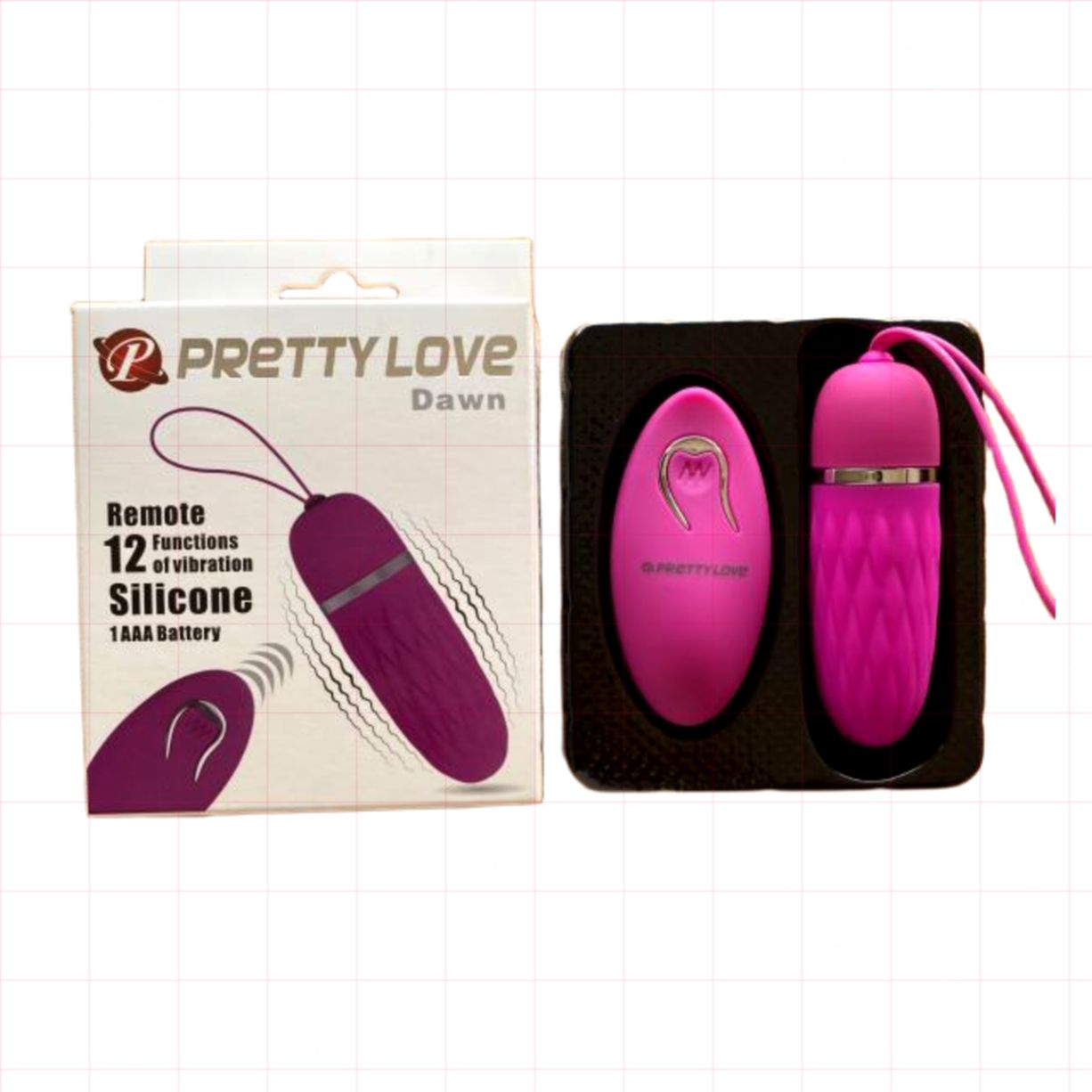 Trứng rung mini điều khiển từ xa prettylove 12 chế độ cực phê 