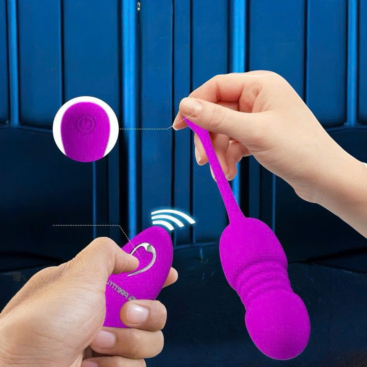 Trứng Rung PrettyLove Callieri Rung Thụt 12 Cấp Độ Remote