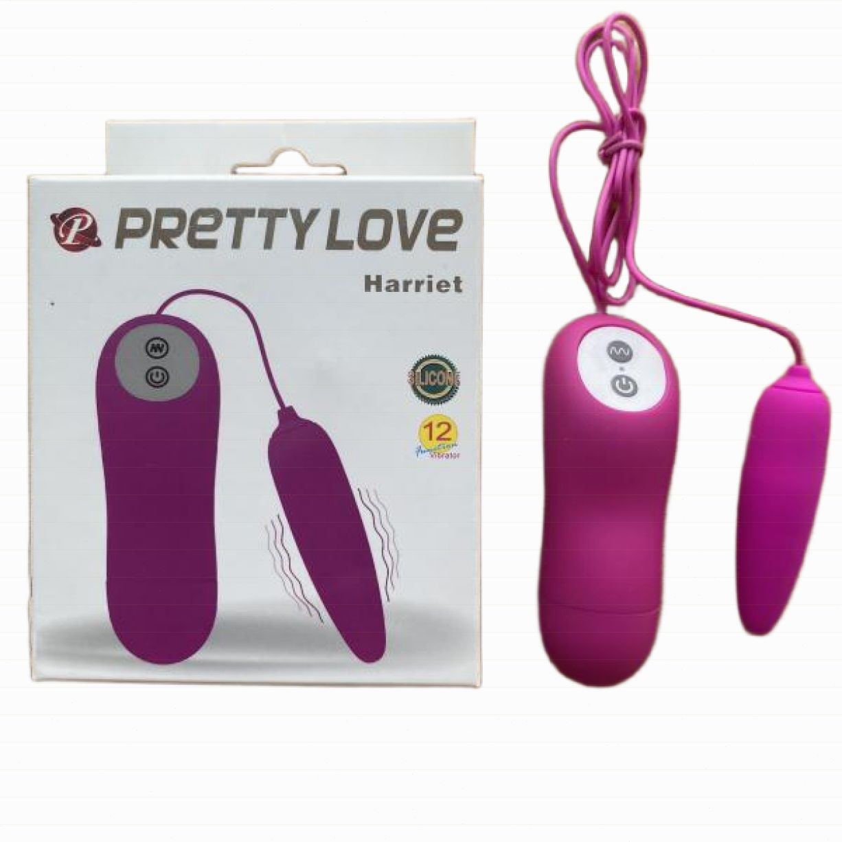 Trứng Rung Pretty Love Harriet 12 Chế Độ Kích Thích Siêu Mịn 