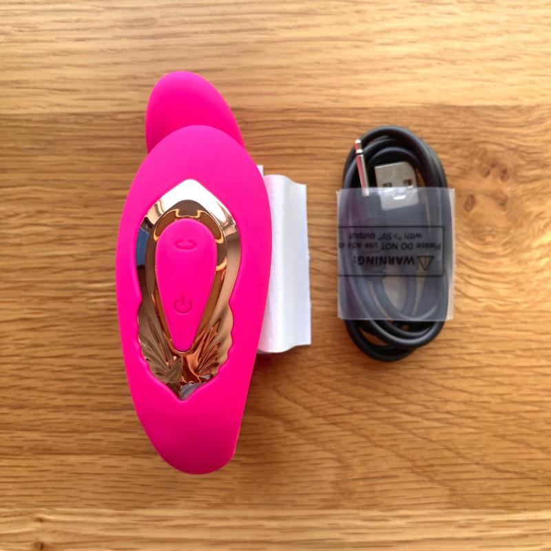 Đồ chơi trứng rung kép đầu rung đầu ngoái tăng sự kích thích nữ