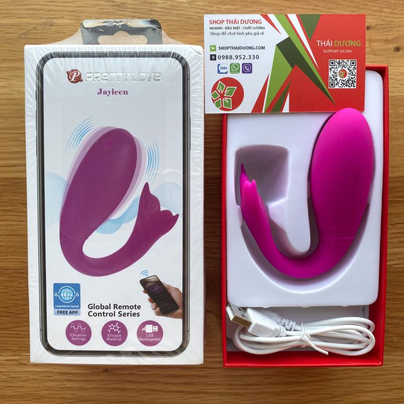 Sextoy Trứng Rung Cá Heo Prettylove Điều Khiển Qua App