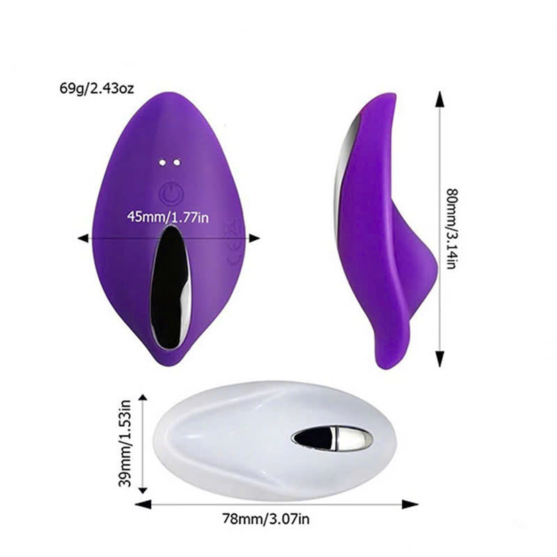 Trứng Rung Mu Rùa Điều Khiển Từ Xa Gắn Quần Chip 12 Chế Độ Rung