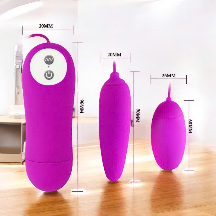 Trứng Rung Pretty Love Irma 2 Đầu Mạnh 12 Chế Độ Pin