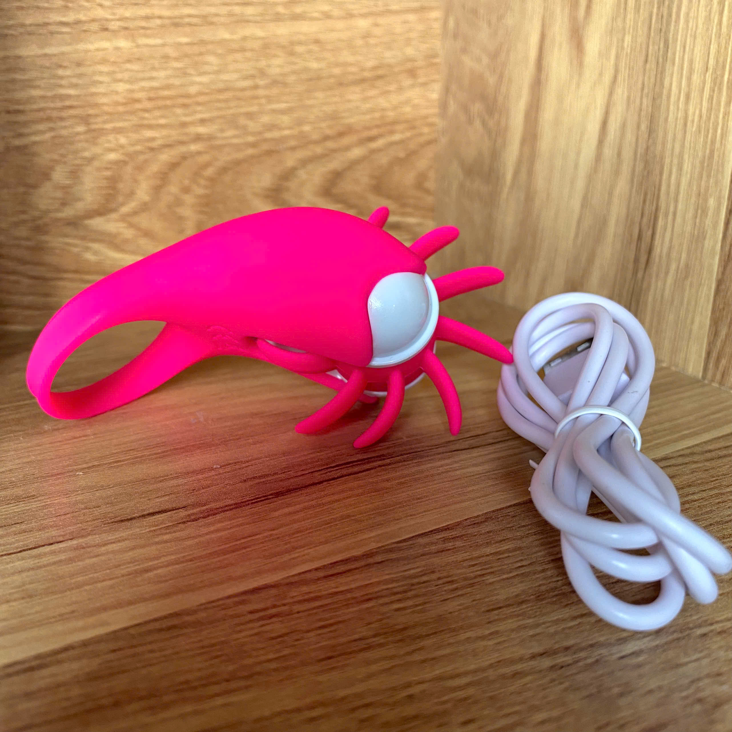 Vòng rung lưỡi xoay liếm 2 trong 1 chống xuất tinh tăng khoái cảm điểm G