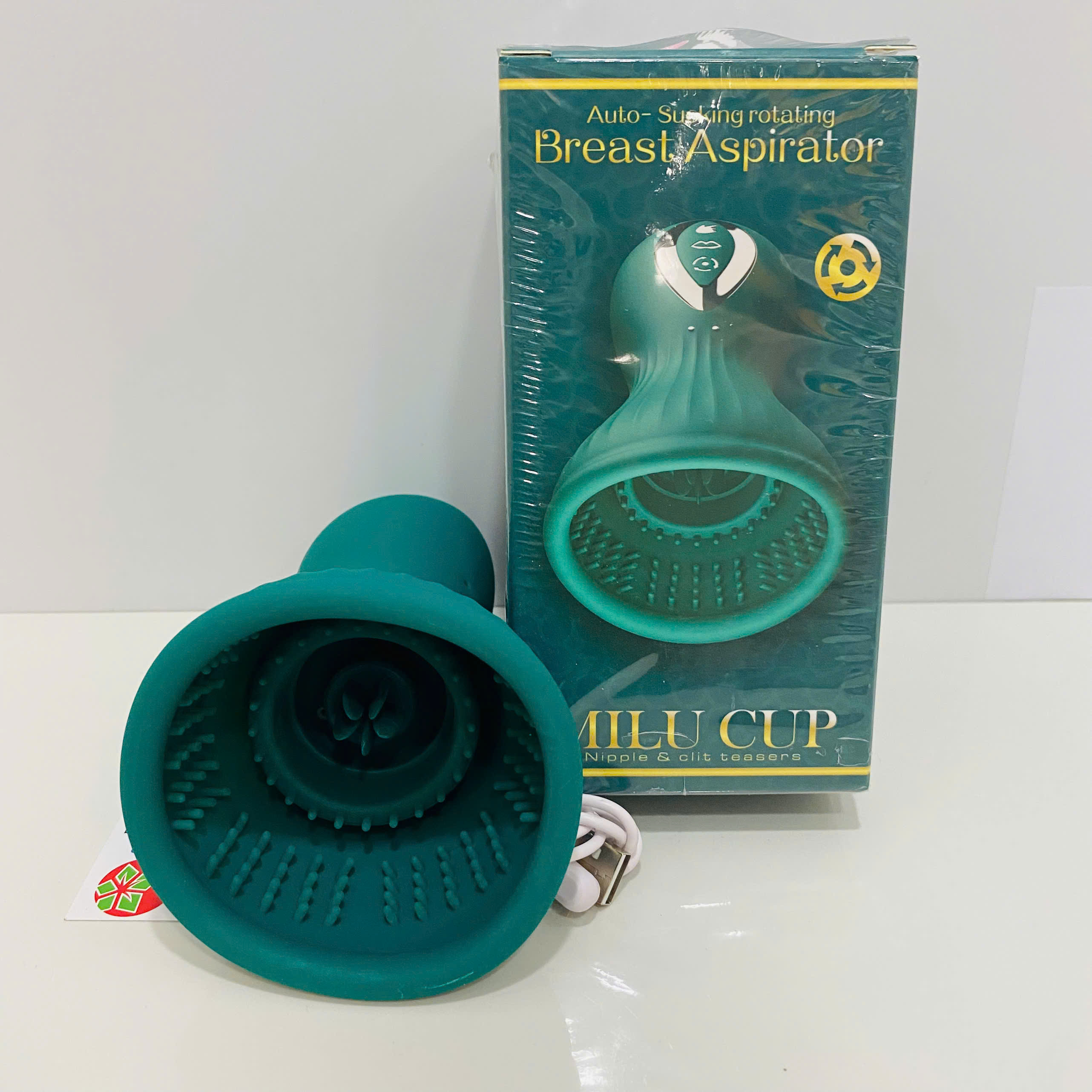 Máy mát xa ngực Milu Cup lưỡi liếm xoay hút co bóp 7 chế độ