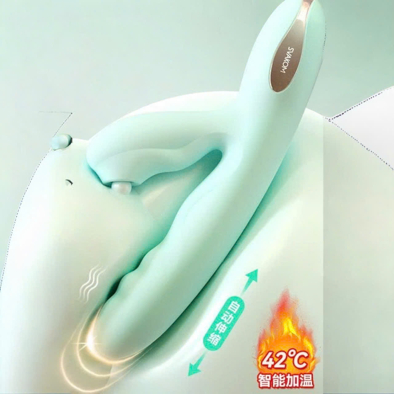 Dương vật giả Svakom Veromca massage rung thụt bú mút điểm G cao cấp