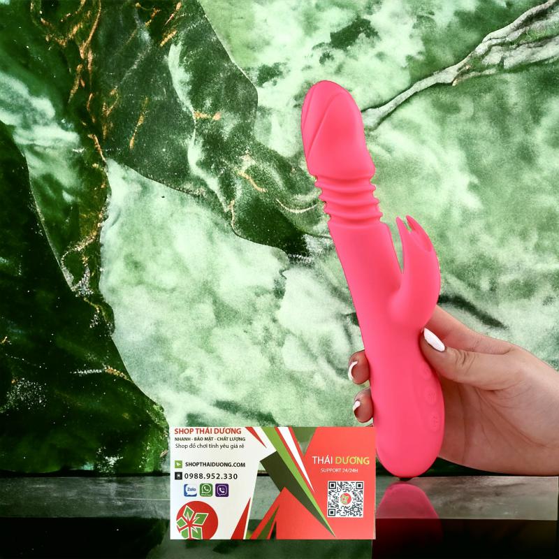 Dương vật giả Mannuo Ella vibrating rod rung thụt toả nhiệt cao cấp nữ