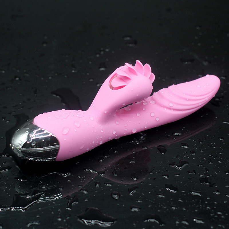 Sextoy Chim Giả Siêu Mạnh Kèm Nhánh Lưỡi Liếm Xoay Kích Thích Nữ