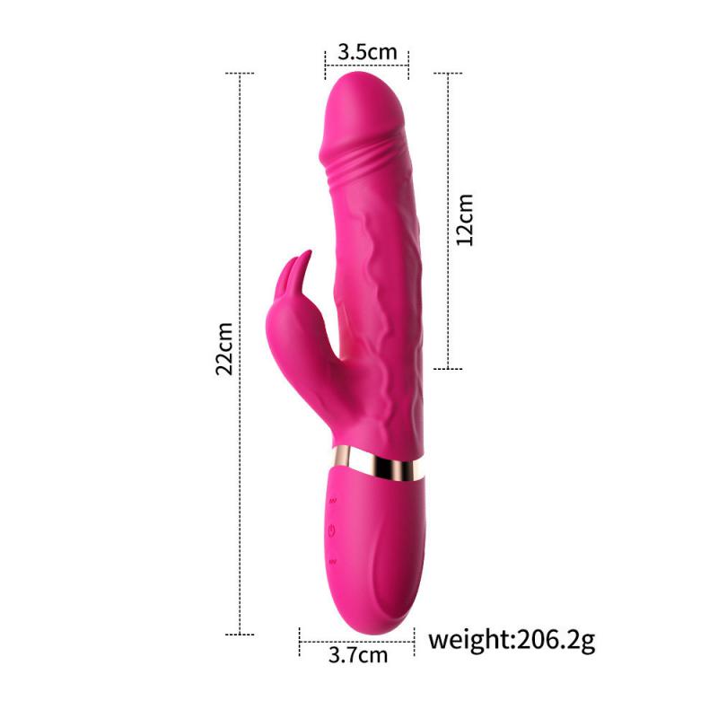 Sextoy Dương Vật Giả Rung Tai Thỏ Silicon Kích Thích Điểm G Nữ