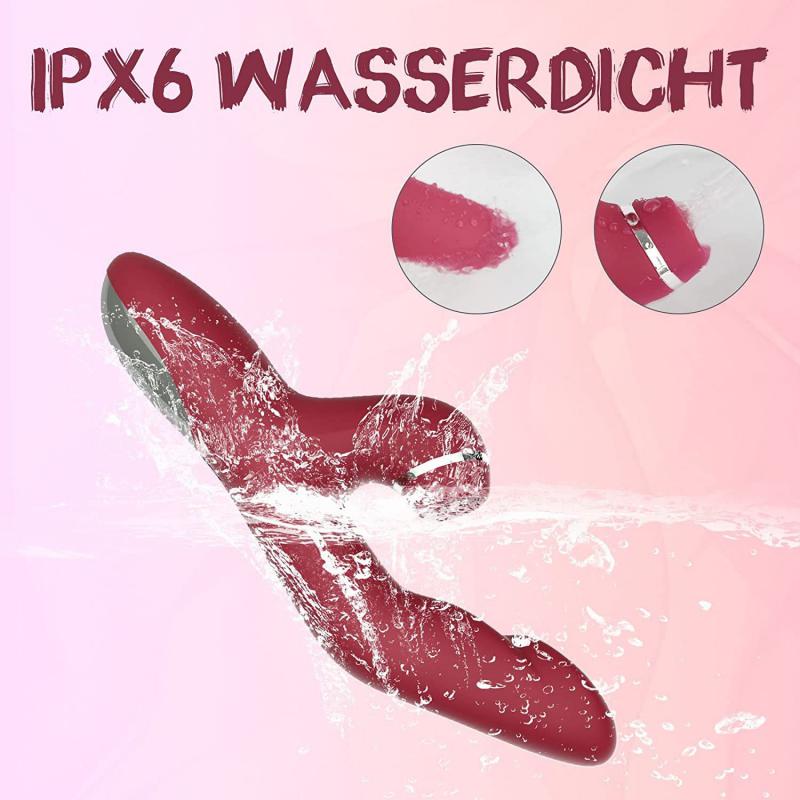 Sextoy dương vật giả ngón tay rung liếm toả nhiệt kết hợp phụ kiện