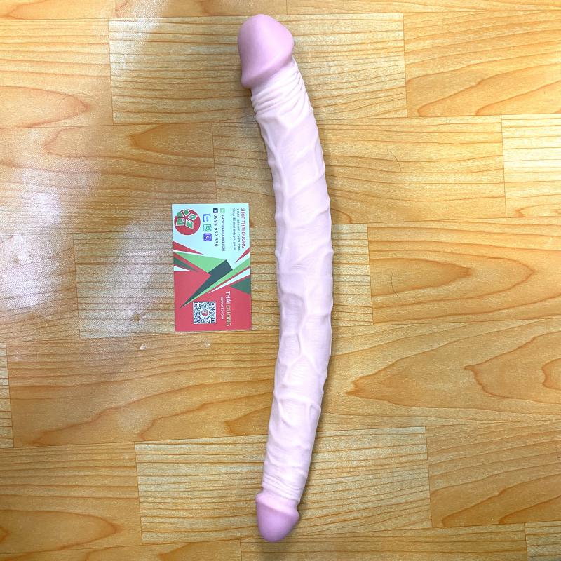 Dương vật hai đầu Lovetoy silicon mềm mại an toàn dễ vệ sinh