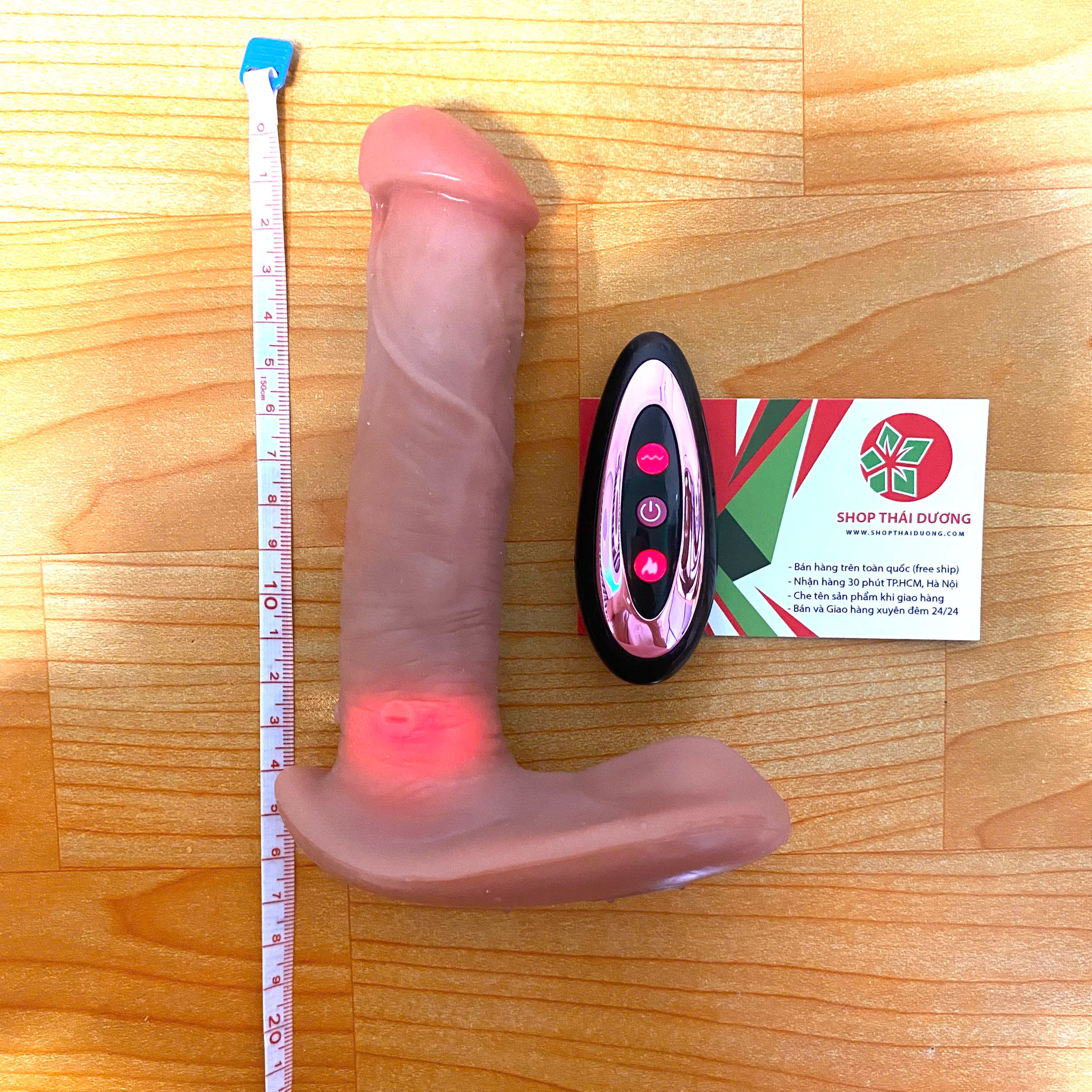 Quần Chip Rung Dương Vật Giả Thụt Toả Nhiệt 7 Chế Độ Điều Khiển