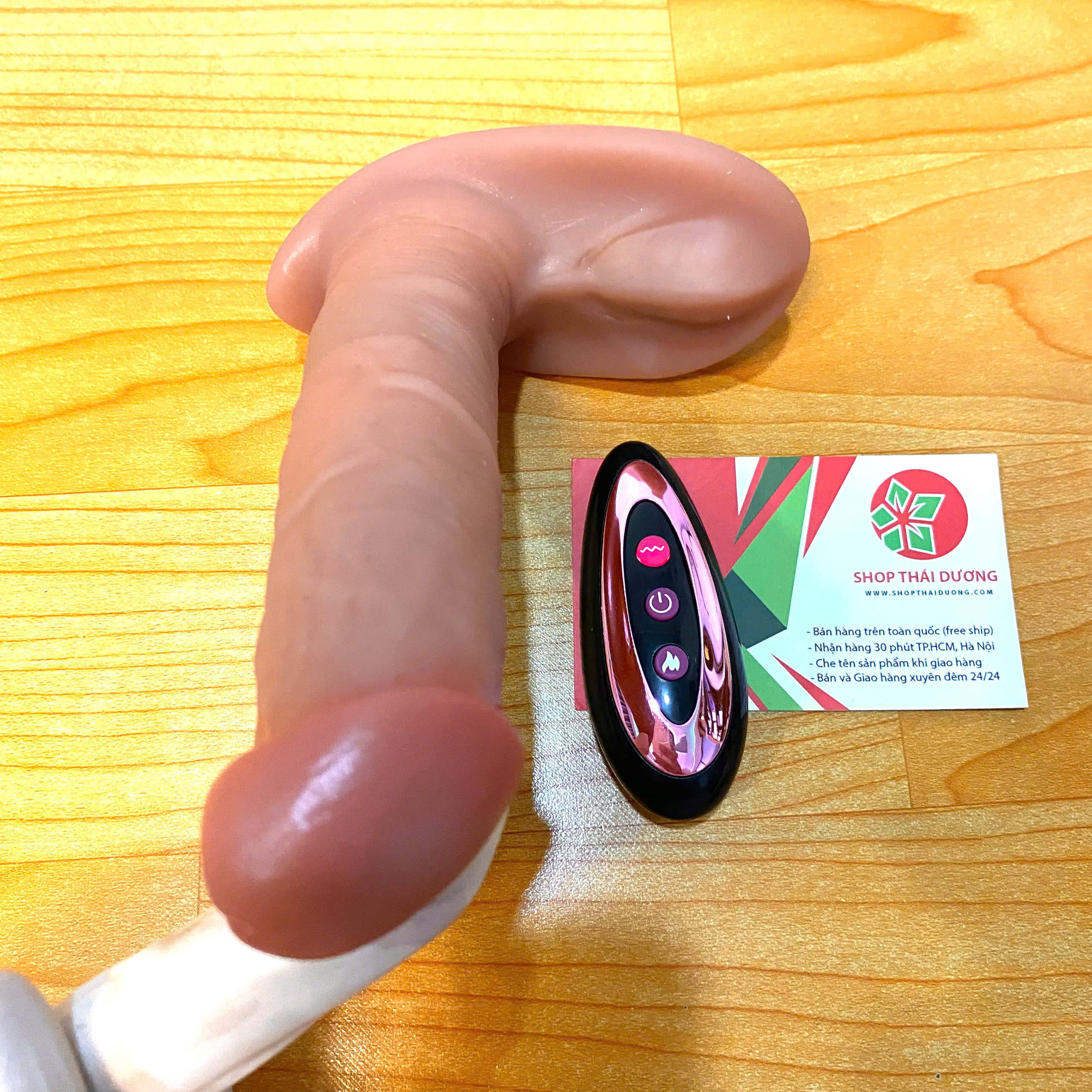 Quần Chip Rung Dương Vật Giả Thụt Toả Nhiệt 7 Chế Độ Điều Khiển