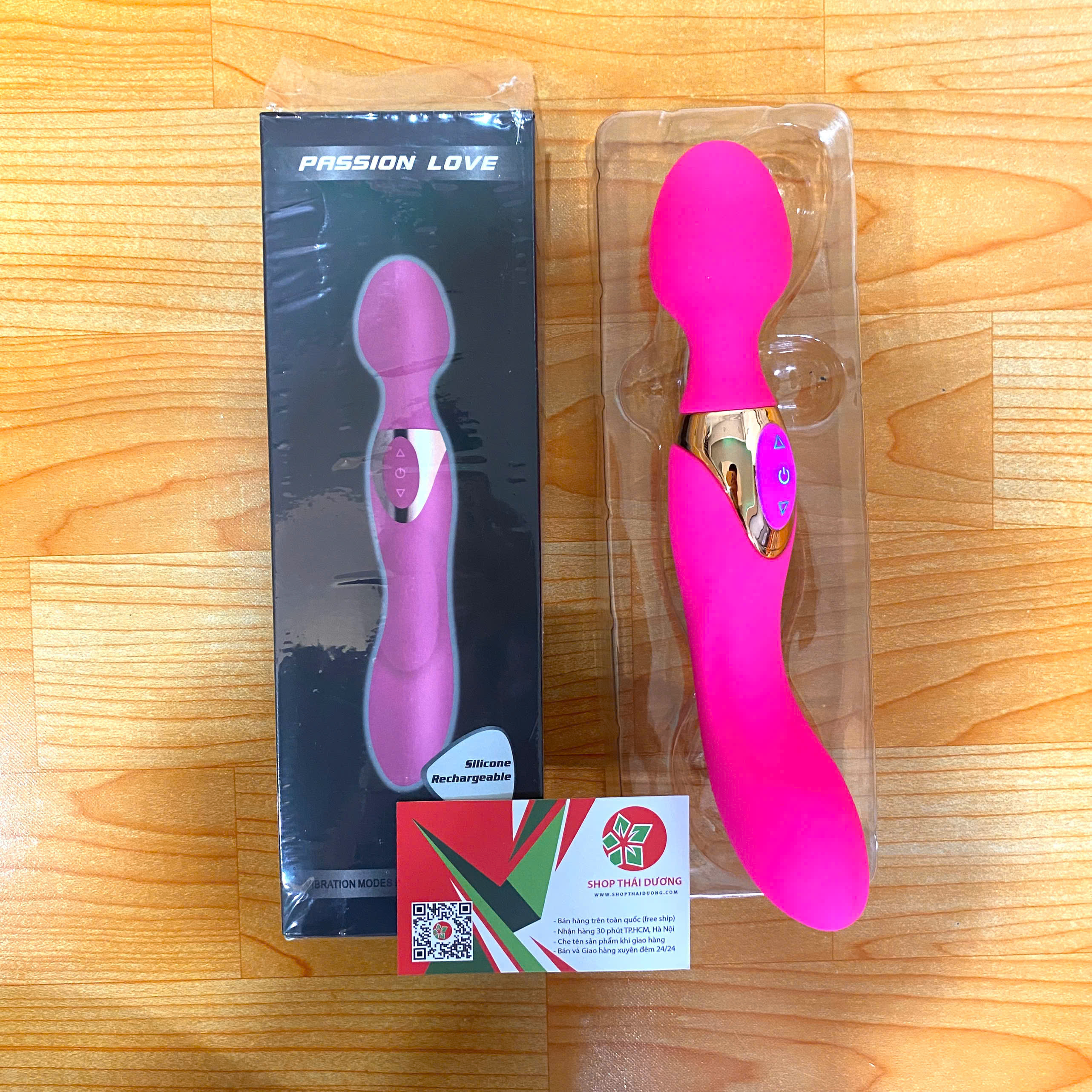 Chày Rung Massage 2 Đầu 10 Chế Độ Rung Mạnh Thư Giãn