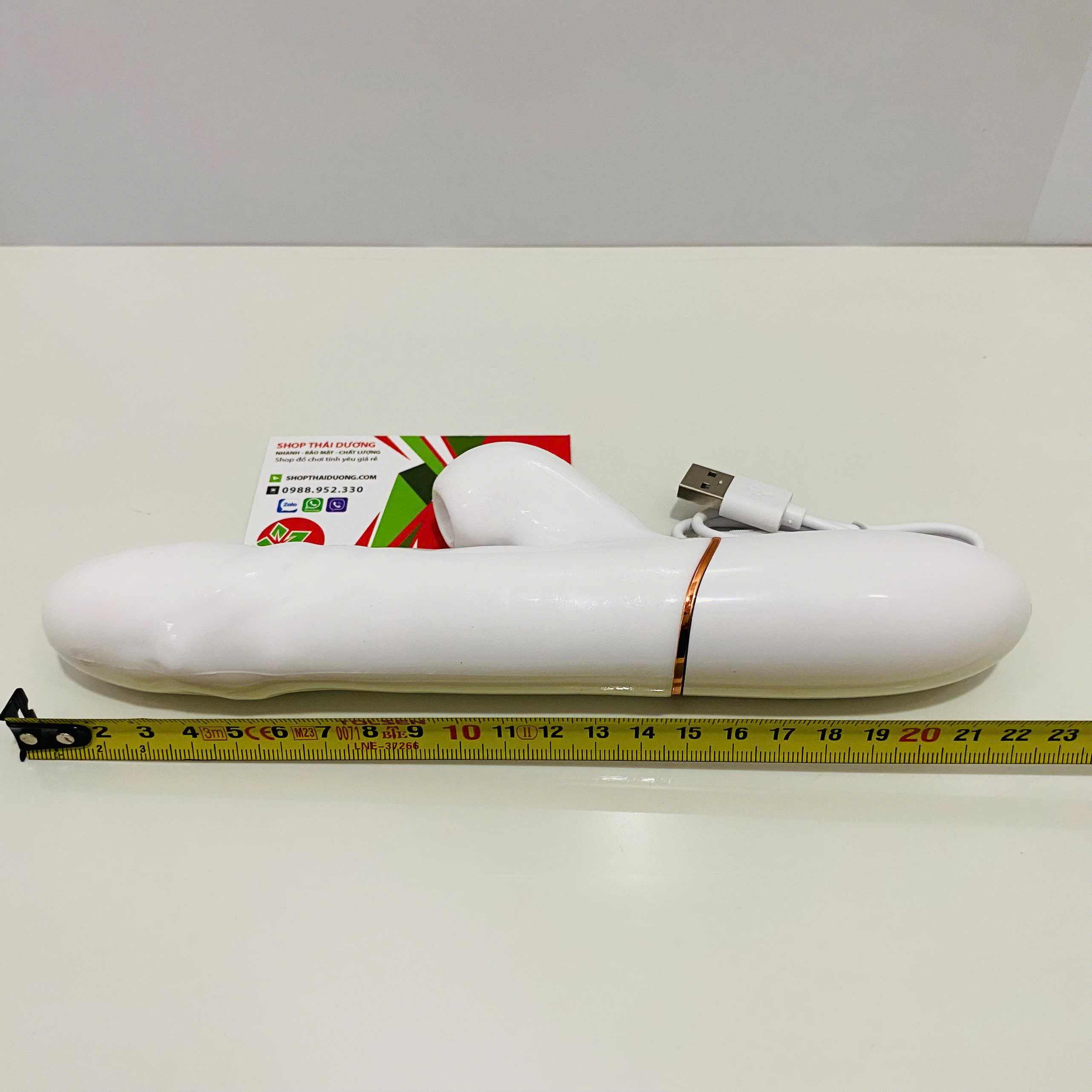 Dương Vật Giả Rung Thụt Hút Ankni Trắng Bi Xoay Silicon Siêu Mềm