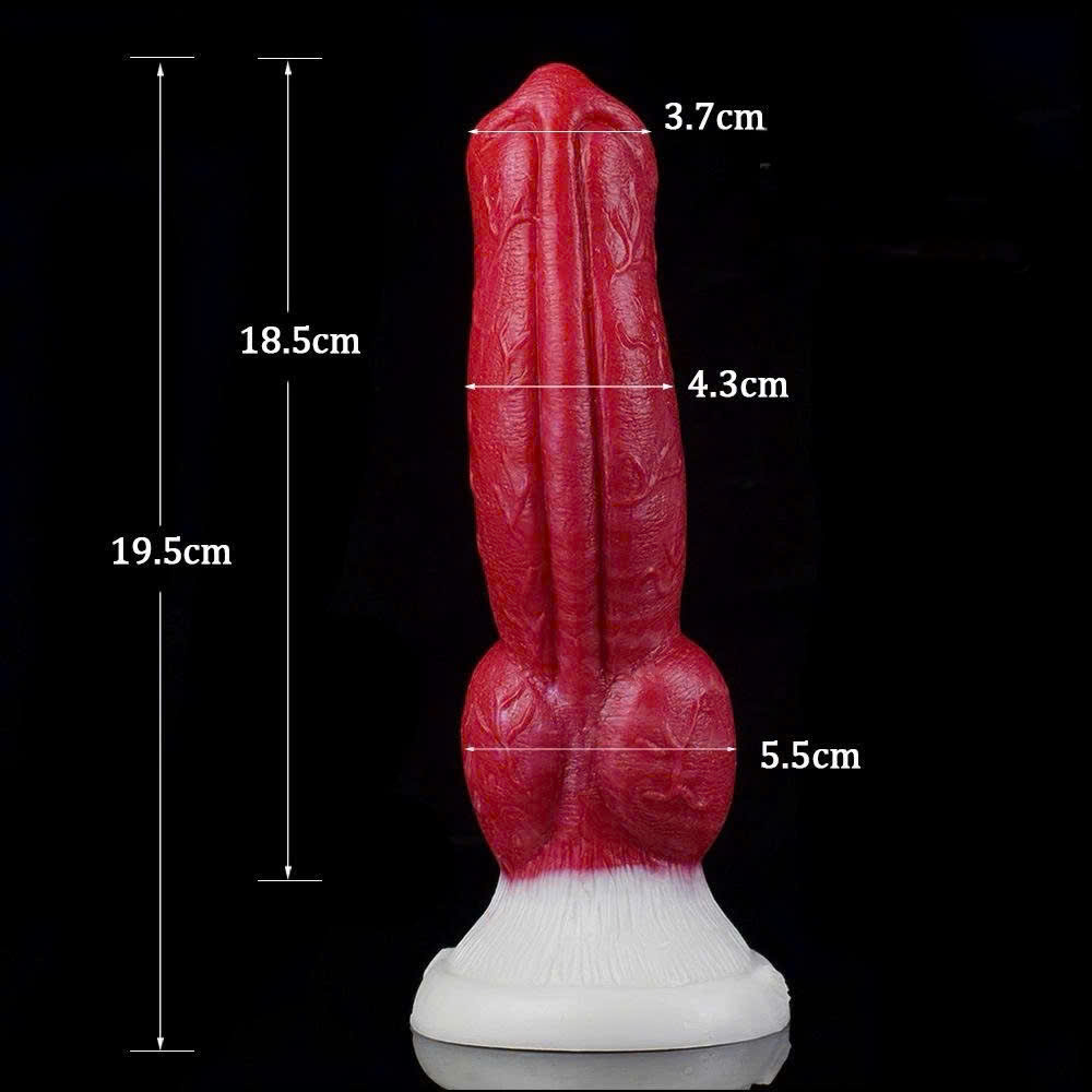 Dương vật giả kiểu chó gắn tường silicon mềm, sướng như thật