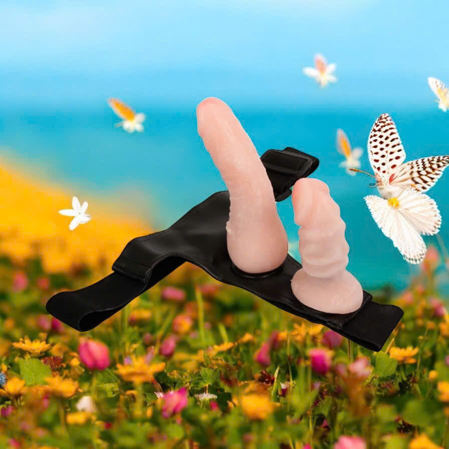 Dương Vật Giả Đeo Hông 2 Đầu Baile Harness Ultra Silicon Mềm