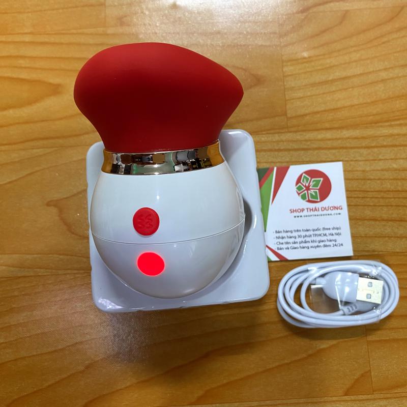 Máy Rung Hút Kèm Lưỡi Bú Liếm 3 In 1 Massage Núm Vú Kích Thích Điểm G