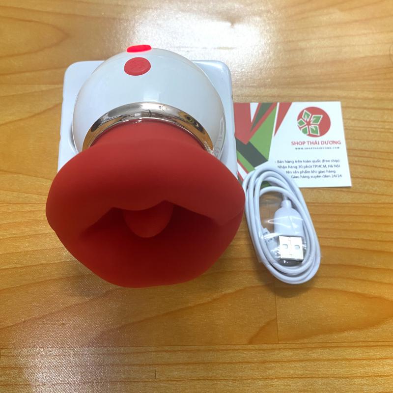 Máy Rung Hút Kèm Lưỡi Bú Liếm 3 In 1 Massage Núm Vú Kích Thích Điểm G