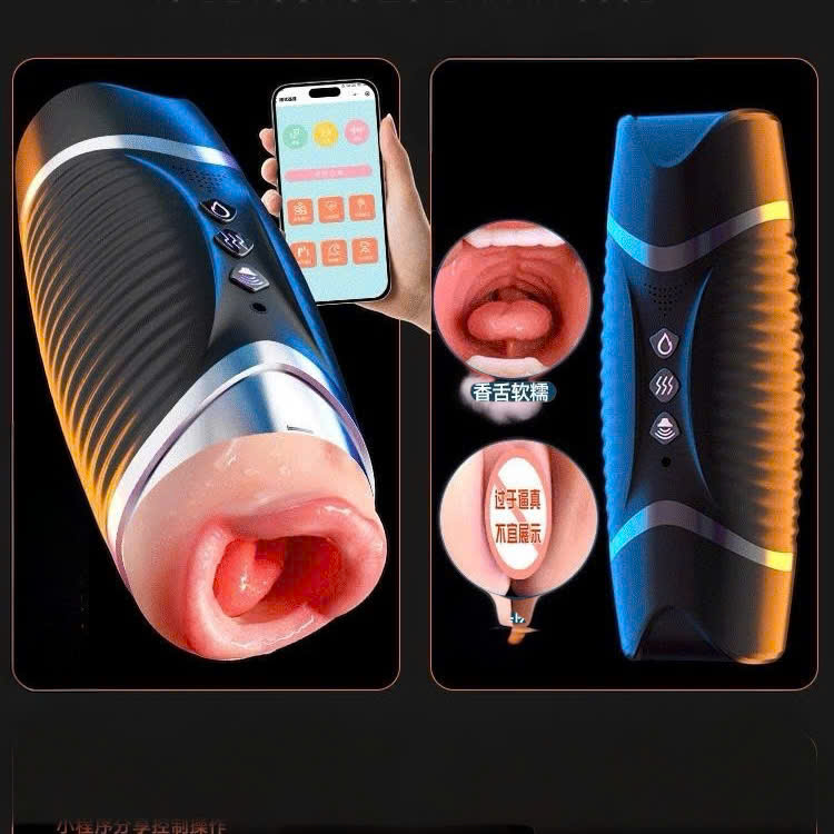 Âm Đạo Giả 2 Đầu Heidong Pro Rung Sưởi Ấm Nhiều Chế Độ Nam