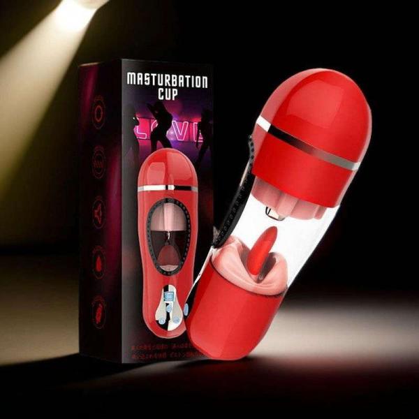 Âm Đạo Giả Jiuai Masturbation Cup Rung Liếm 7 Chế Độ Mạnh 