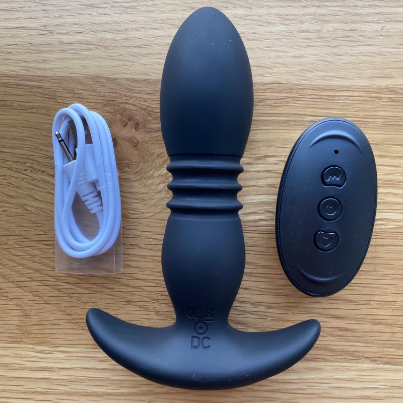 Đồ chơi hậu môn rung thụt massage điều khiển từ xa nhiều chế độ