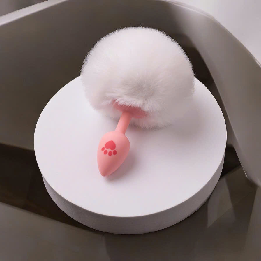 Phích cắm hậu môn silicon bàn chân mèo dễ thương, mềm mại an toàn