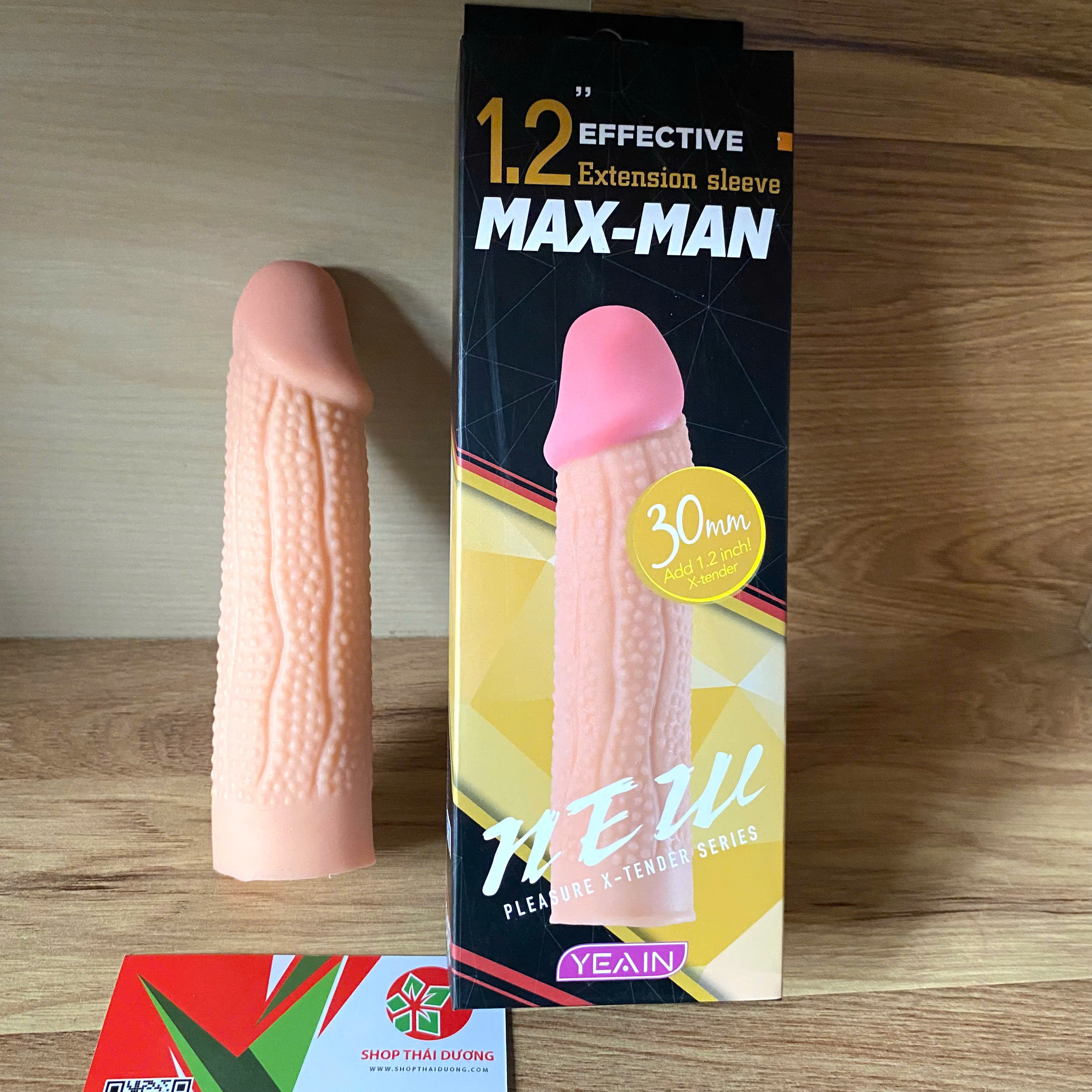 Bao đôn dên gân gai Maxman tăng kích thước silicone mềm mại