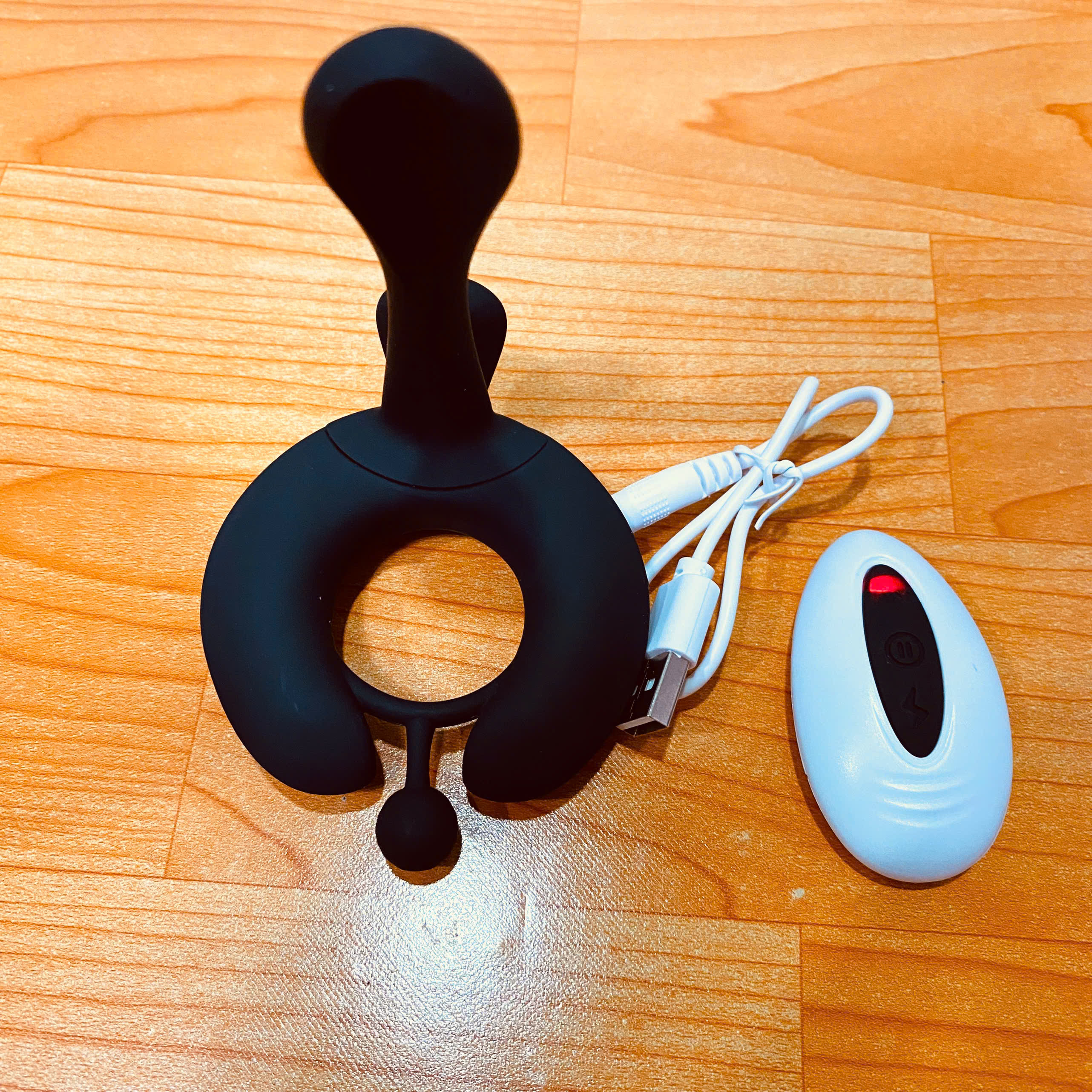 Vòng rung đeo dương vật điều khiển từ xa silicon + ABS kéo dài quan hệ