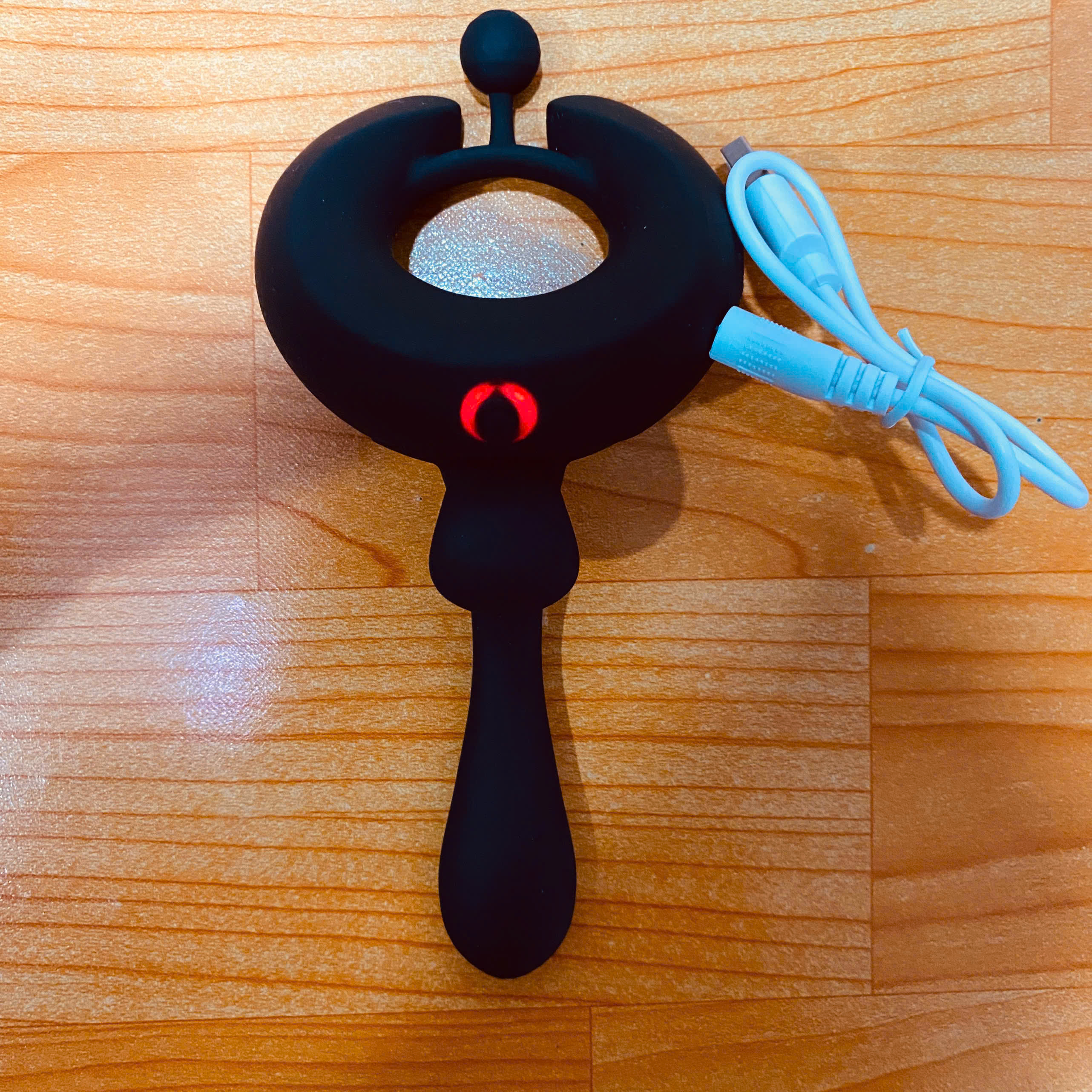 Vòng rung đeo dương vật điều khiển từ xa silicon + ABS kéo dài quan hệ