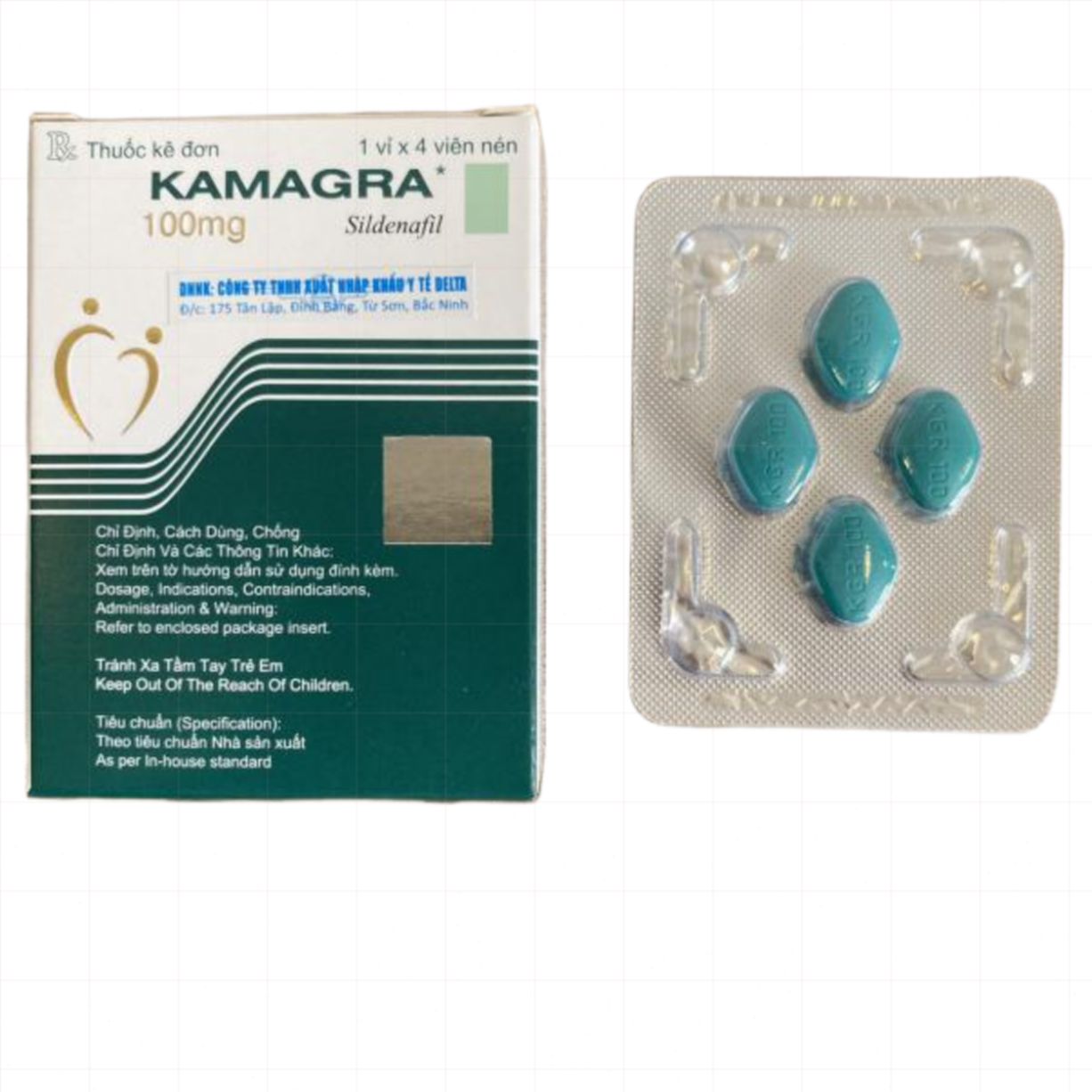 Thuốc tăng cường sinh lý Nam Kmagra Ấn Độ 100mg kéo dài quan hệ 