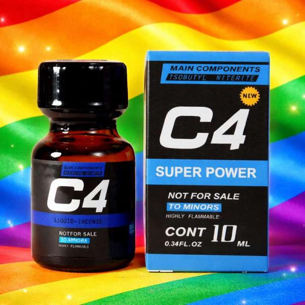 Tinh Dầu Popper C4 Blue 10ml Mỹ Chất Lượng Cao Top Bot Thư Giãn 