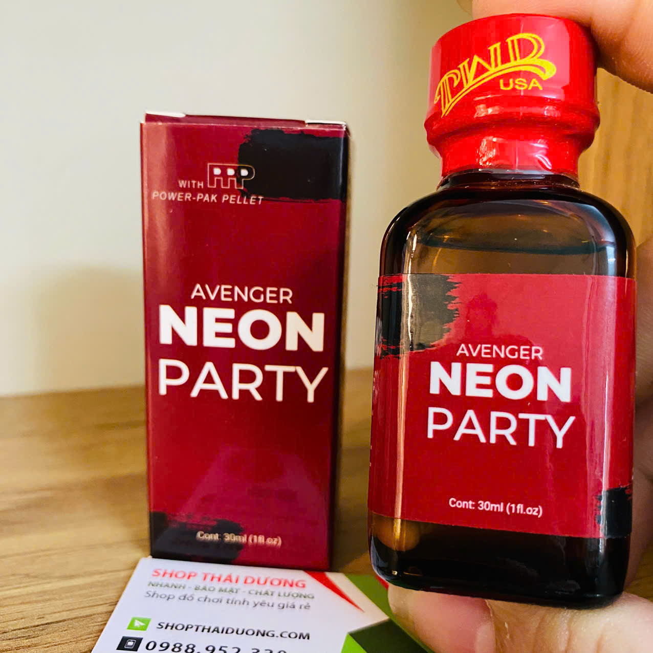 Popper Neon Red 30ml PWD chính hãng tinh dầu tăng hưng phấn dành cho Bot