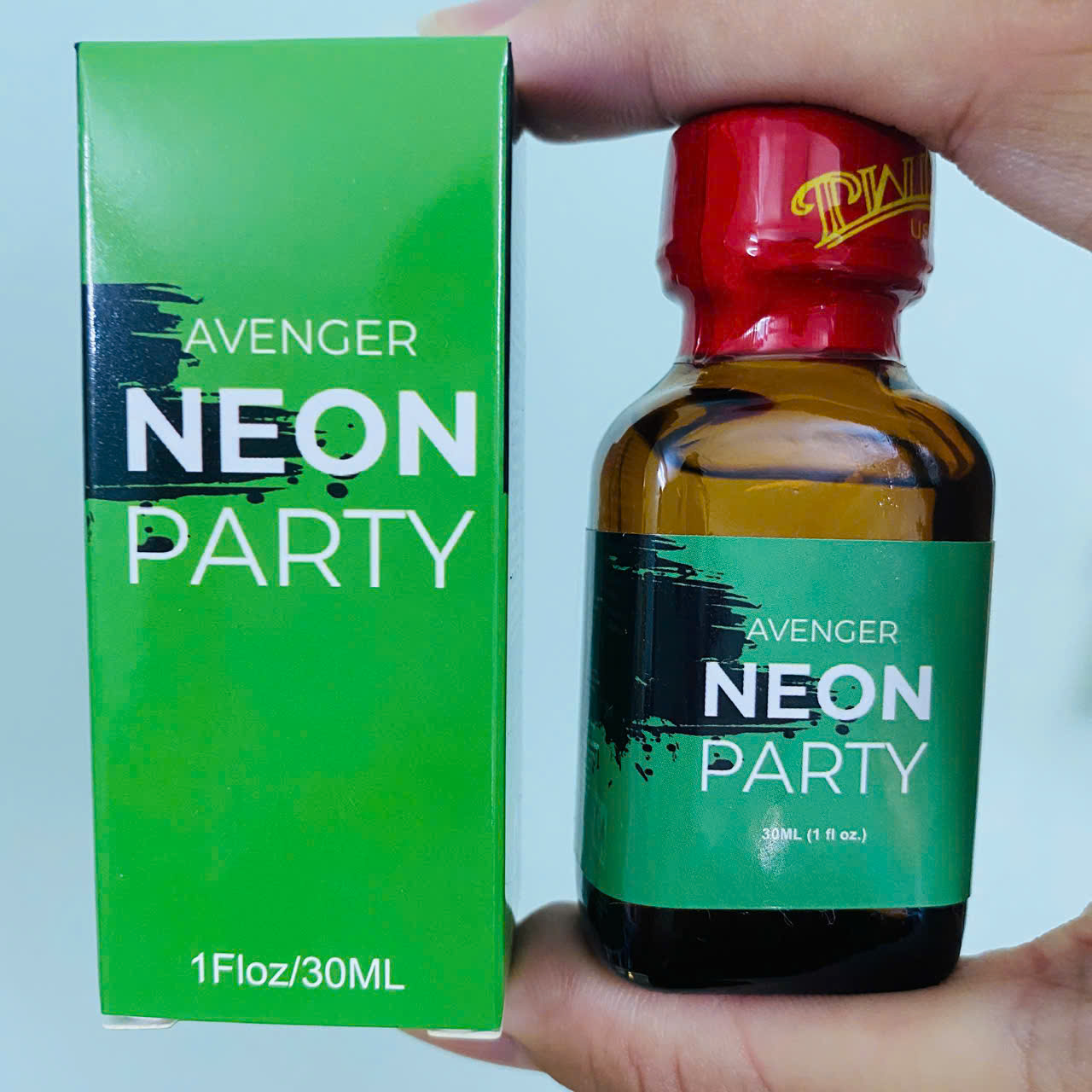 Tinh Dầu Popper Avenger Neon Party Xanh 30ml Hít Là Phê, Kích Thích