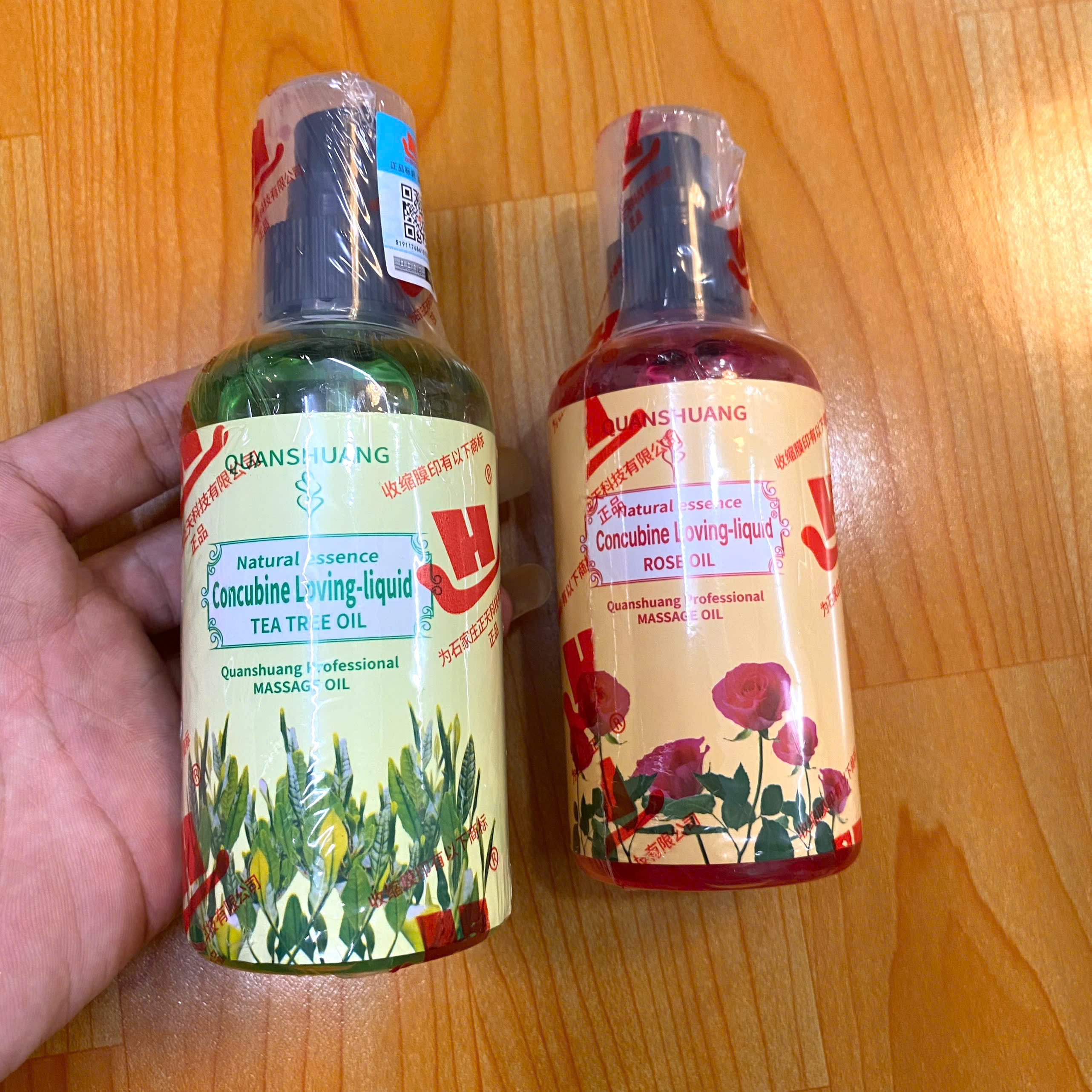 Dầu Massage Body Hương Trà Xanh 300ml Dưỡng Da Mềm Mịn