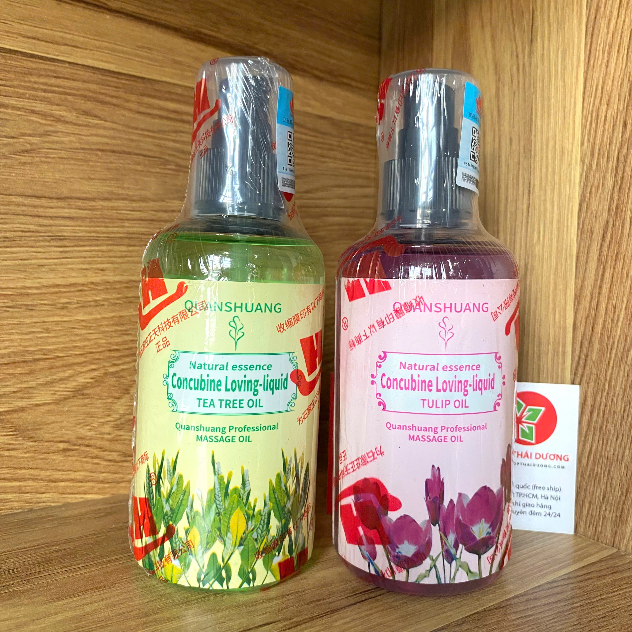 Dầu massage body hương hoa tulip thư giãn chăm sóc da tự nhiên